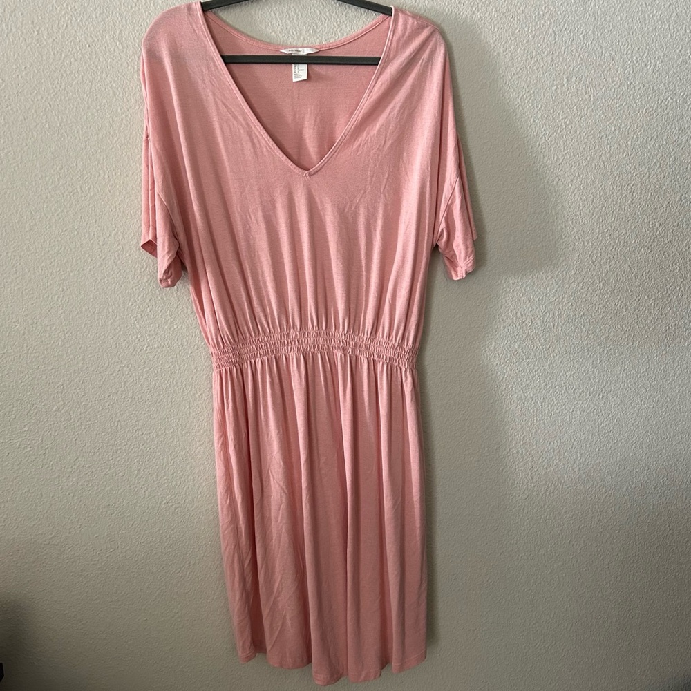 H&M Soft Pink Midi Dress